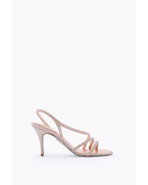 Rene Caovilla White Erin Pearl Sandal 80