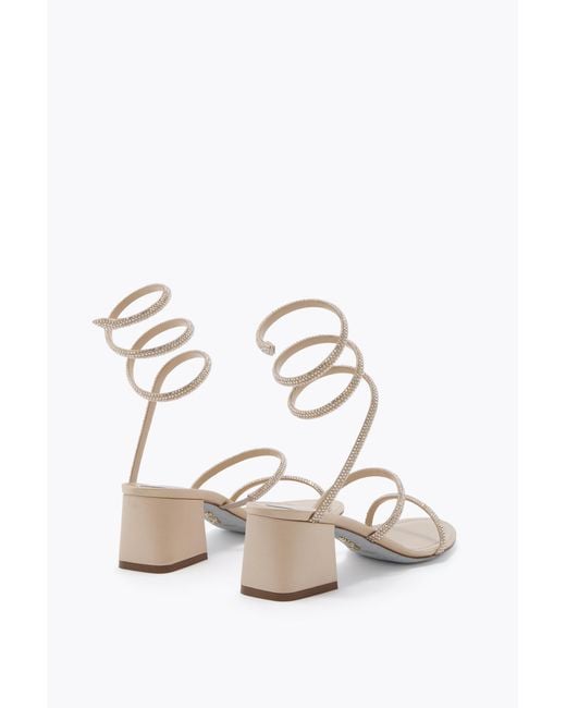 Rene Caovilla White Cleo Sandal 50
