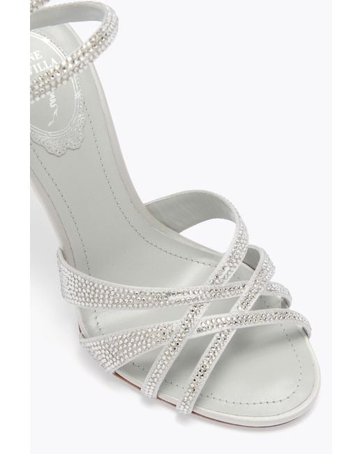 Rene Caovilla White Dania Sandal 105