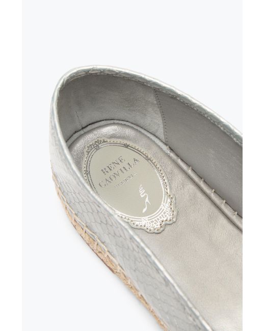 Rene Caovilla White Eden Espadrilles Aus Ayers-Leder