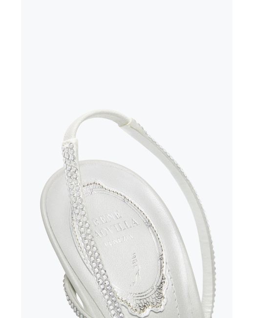 Rene Caovilla White Braid Ivory Sandal 105