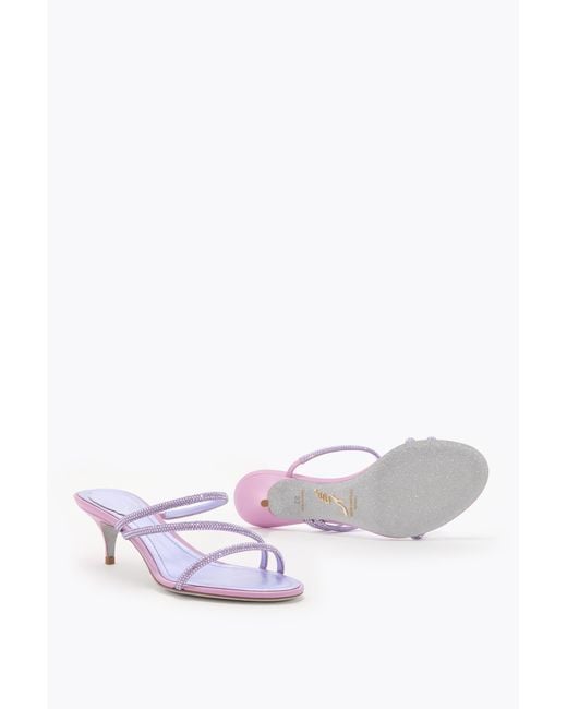 Rene Caovilla White Erin Wisteria Mule 50