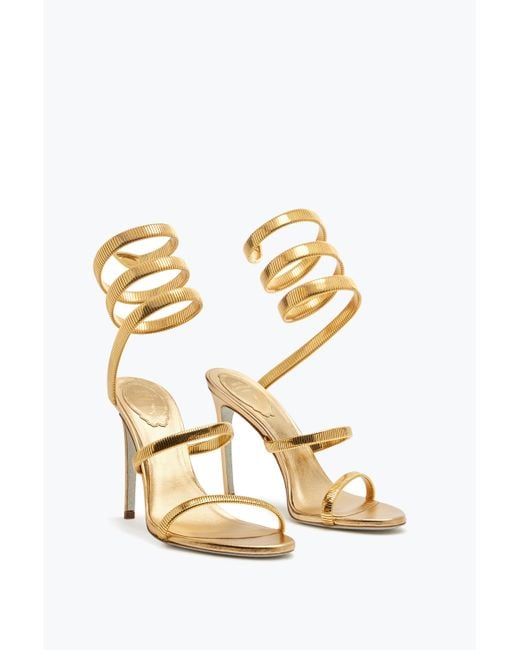Rene Caovilla Metallic Juniper Metal Sandal 105
