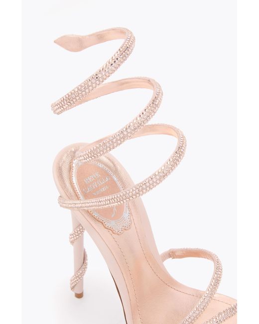 Rene Caovilla Pink Margot Blush Platform Sandal 130