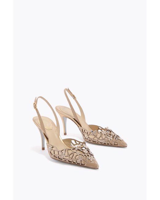 Rene Caovilla White Eden Slingback 80