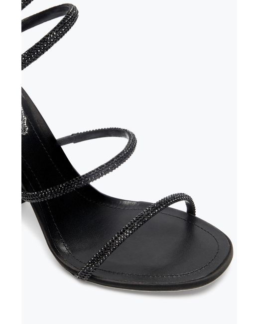 Rene Caovilla White Cleo Total Sandal With Soul Heel 105
