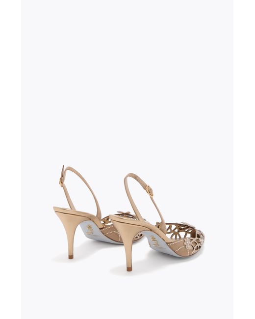 Rene Caovilla White Eden Slingback 80