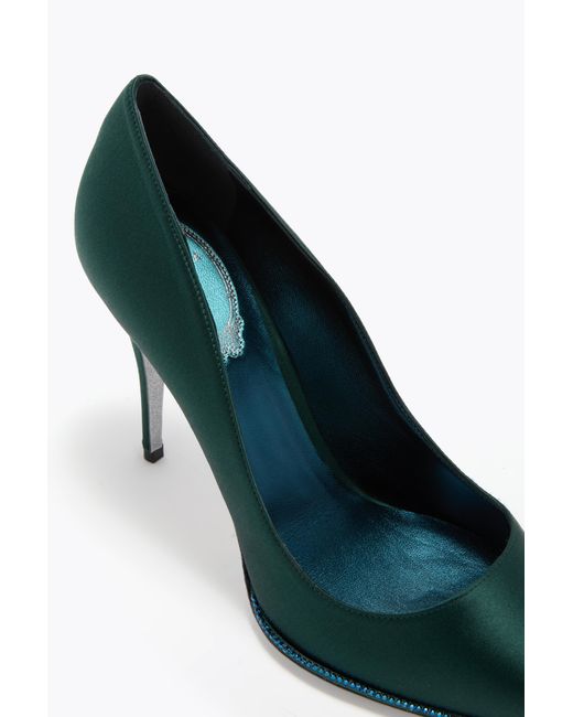 Rene Caovilla Green Taylor Forest Pump 100