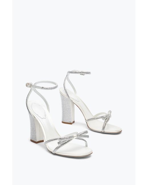 Rene Caovilla White Nicole Ivory Sandal 105