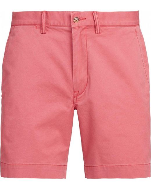 Polo Ralph Lauren Pink Bedford Chino Shorts Nantucket for men