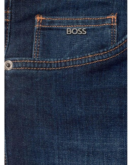Boss Blue Maine 3 Regular Fit Jeans Mid Whisker for men