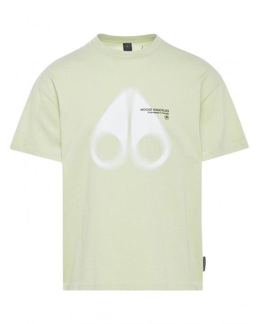 Moose Knuckles Green Maurice T-shirt Mint for men