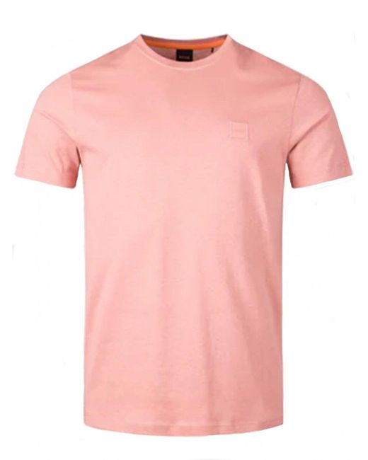 Boss Pink Tales T-shirt Open for men