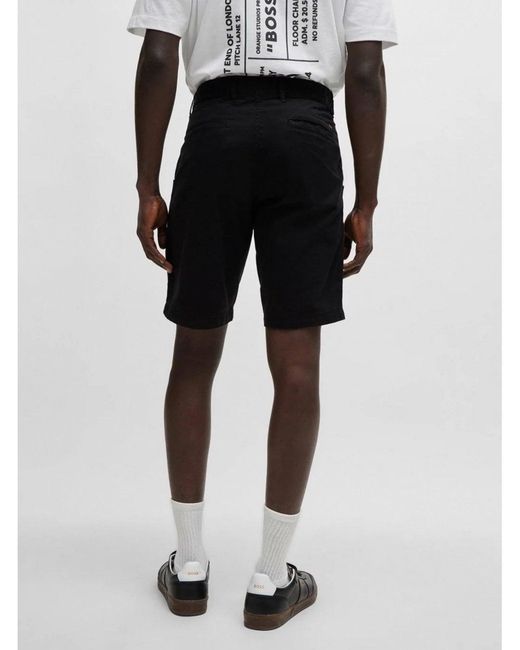 Boss Black Stretch Slim Chino Shorts for men