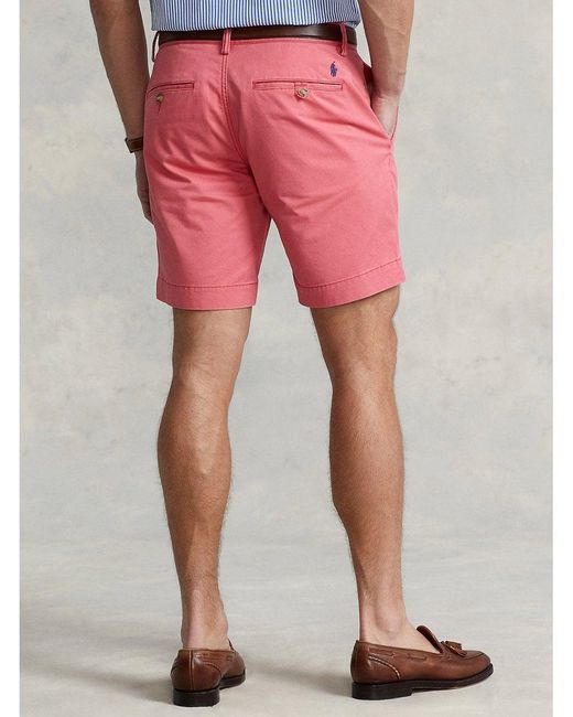 Polo Ralph Lauren Pink Bedford Chino Shorts Nantucket for men