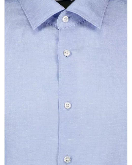 Boss Blue C-hal Contrast Shirt Light Pastel for men