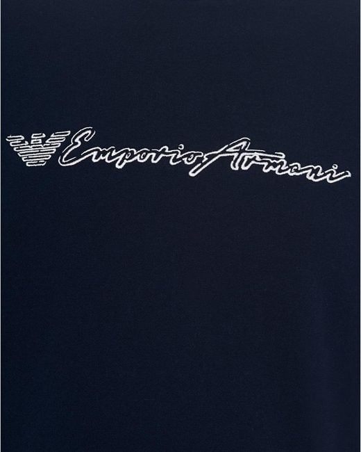 emporio armani script logo sweatshirt