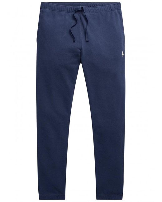 Polo Ralph Lauren Blue Loopback Fleece Tracksuit Bottoms Cruise Navy for men