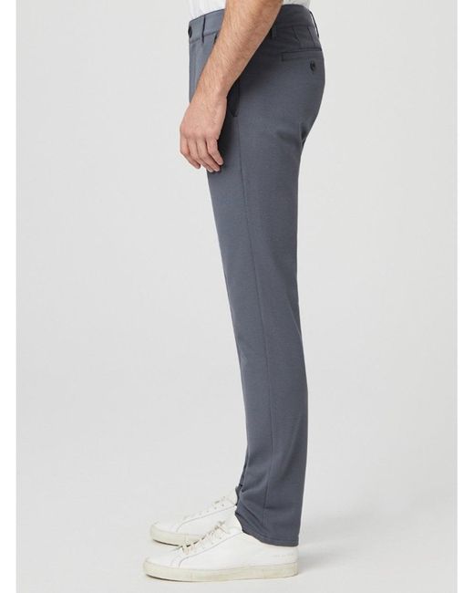 PAIGE Blue Stafford Slim Fit Trousers Smoke Navy for men