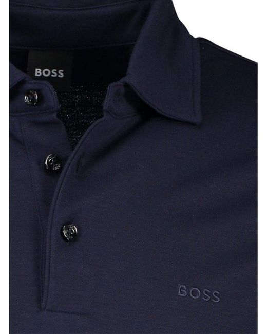 Boss Blue Press 55 Polo Shirt Dark for men