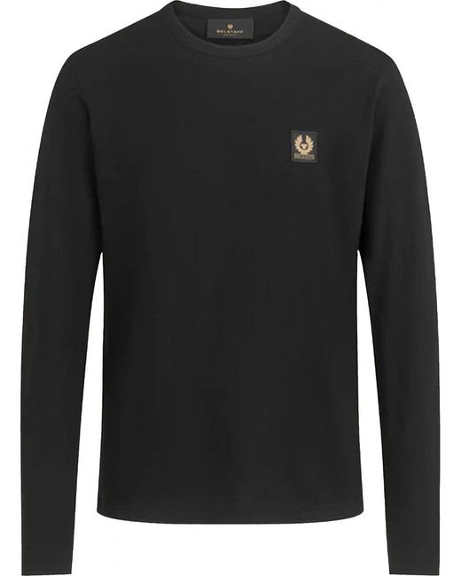Belstaff Black Long Sleeve T-shirt for men