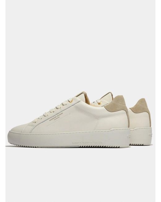 Android Homme White Zuma Antique Suede Trainer for men