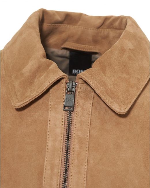 hugo boss suede jacket