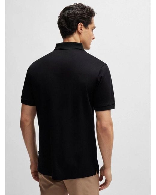 Boss Black Polston 11 Zip Polo Shirt for men