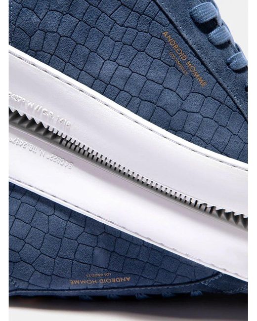 Android Homme Zuma Croc Trainers Blue for men