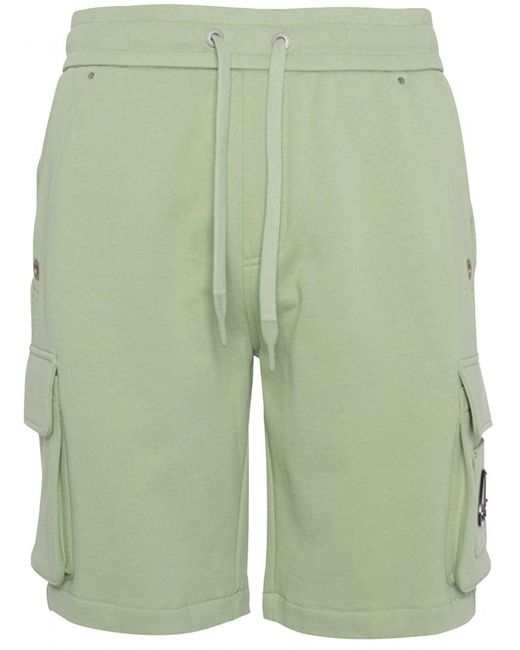 Moose Knuckles Green Hartsfield Cargo Shorts Mint for men