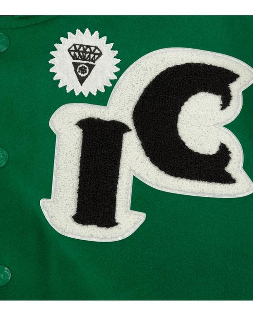 ICECREAM Rodeo Varsity Bomber Jacket in Green for Men | Lyst UK