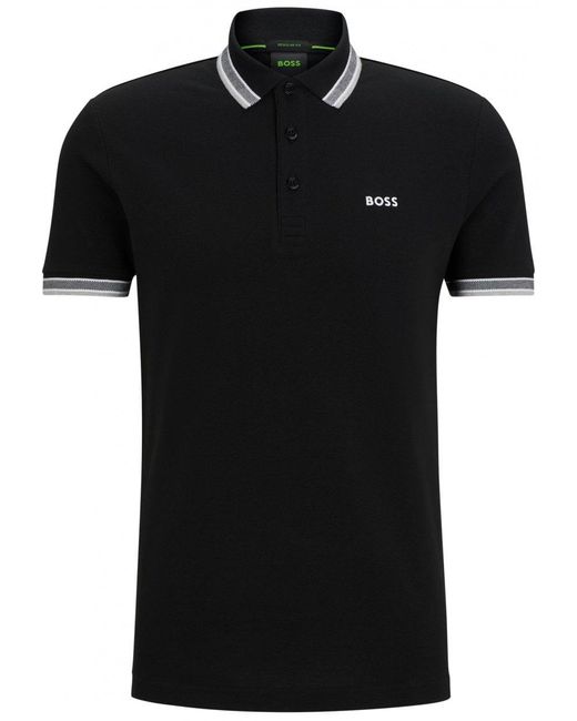 Boss Black Tipped Paddy Polo Shirt for men