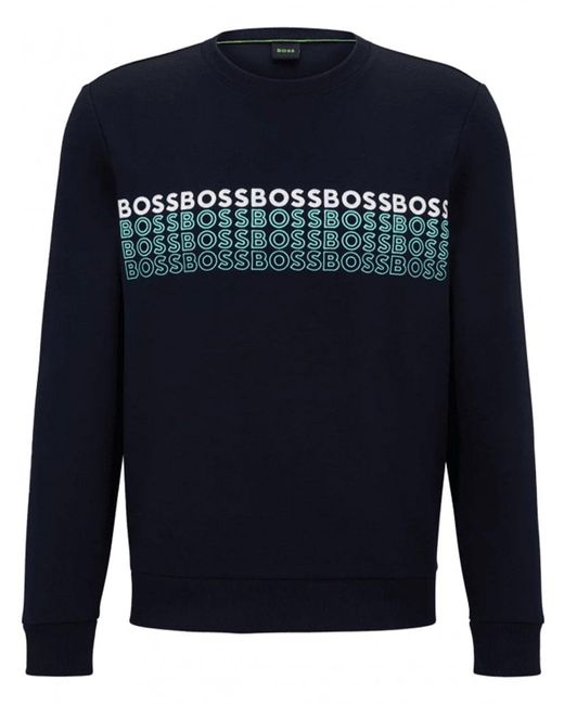 Boss Blue Salbo 1 Sweatshirt Dark for men