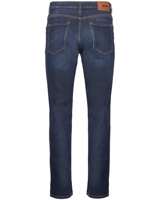 Boss Blue Maine 3 Regular Fit Jeans Mid Whisker for men