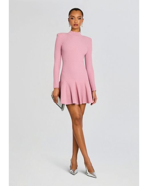 retroféte Pink Sydonie Knit Dress