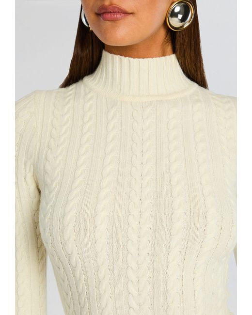 SER.O.YA White Tonya Knit Mini Dress