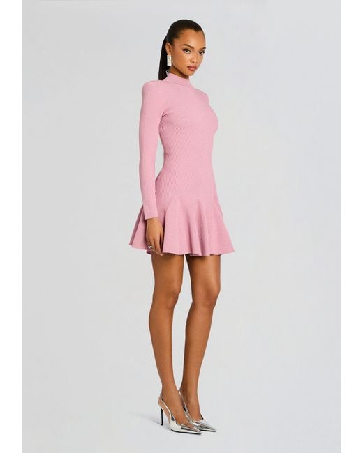 retroféte Pink Sydonie Knit Dress