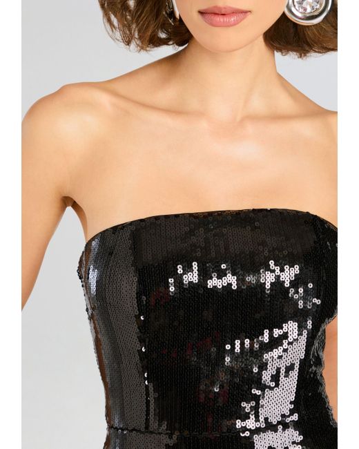 retroféte Black Estella Sequin Romper