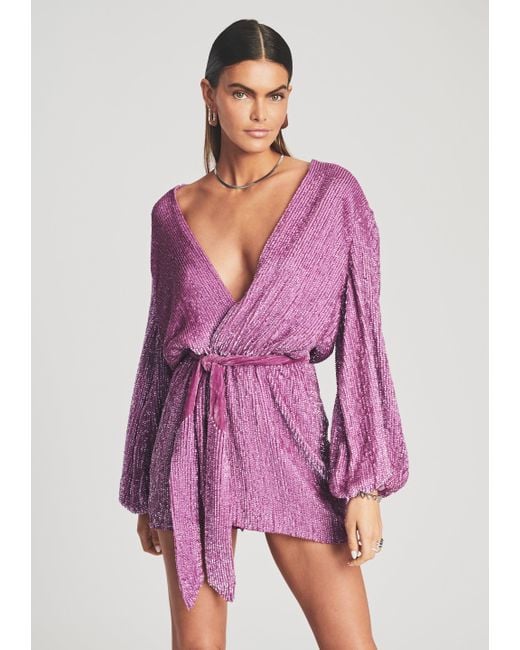Gabrielle silk wrap dress discount