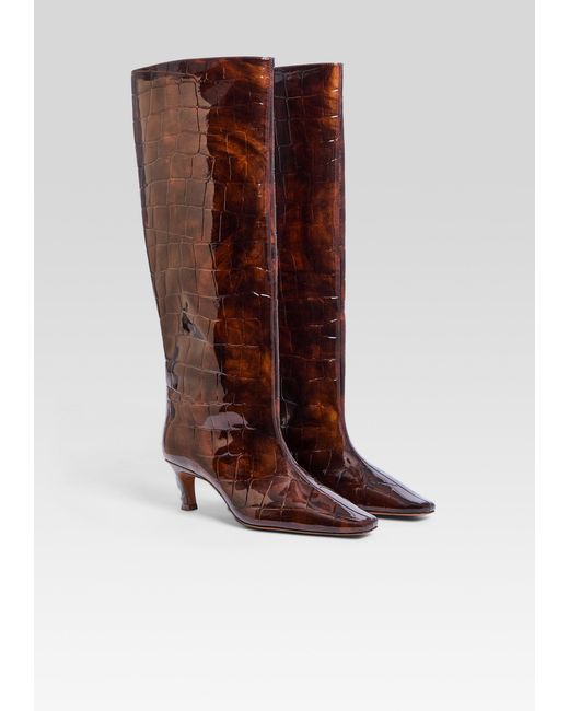 retroféte Red Taliah Leather Boot