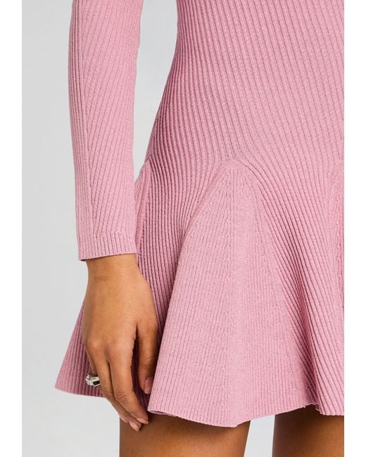 retroféte Pink Sydonie Knit Dress
