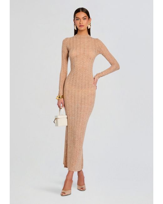 SER.O.YA White Una Knit Maxi Dress