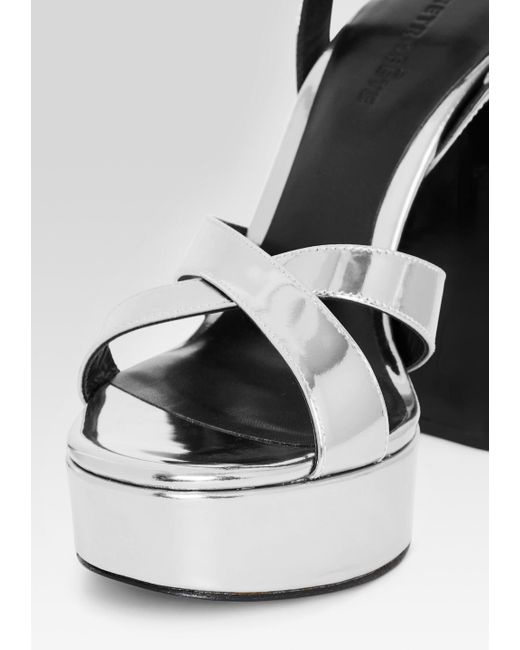 retroféte White Melodia Platform Sandal