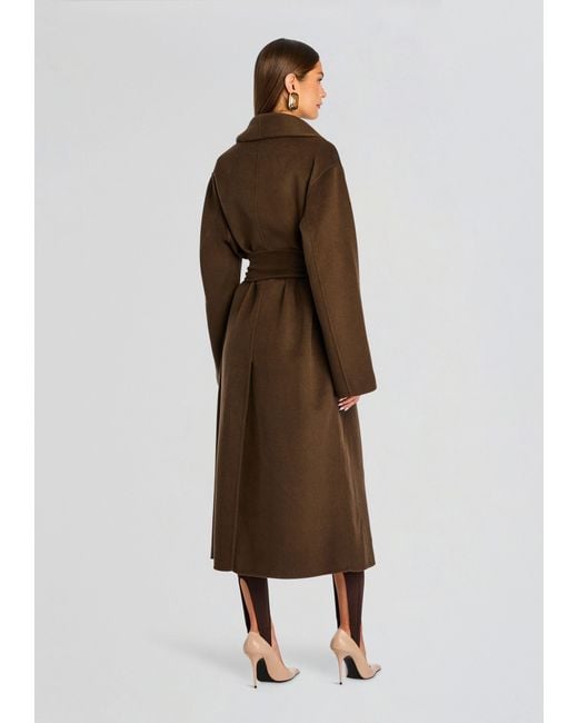 SER.O.YA Brown Mavis Wool Coat