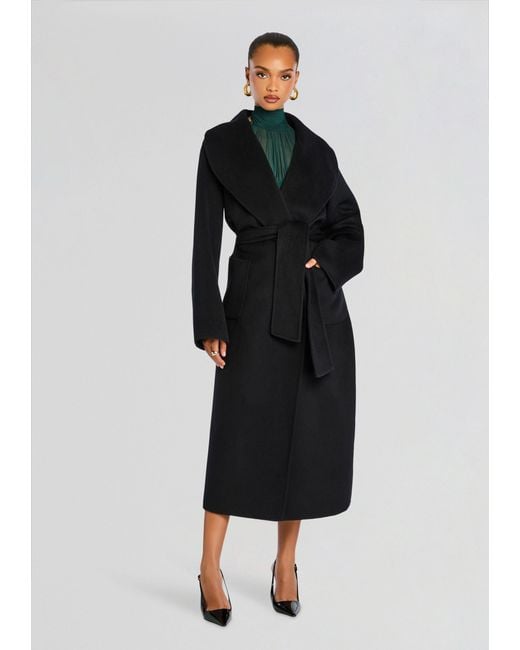 SER.O.YA Black Mavis Wool Coat