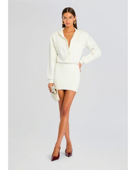 SER.O.YA Rosemary Mini Dress in White | Lyst