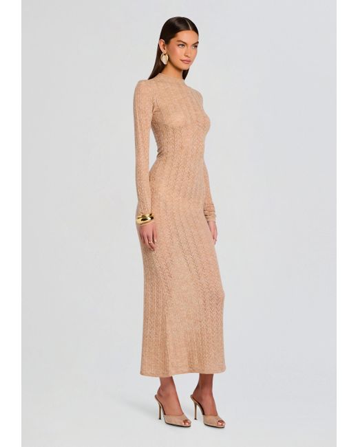 SER.O.YA White Una Knit Maxi Dress