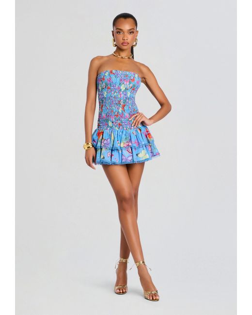 Charo Ruiz Cusia Short Dress in Blue | Lyst