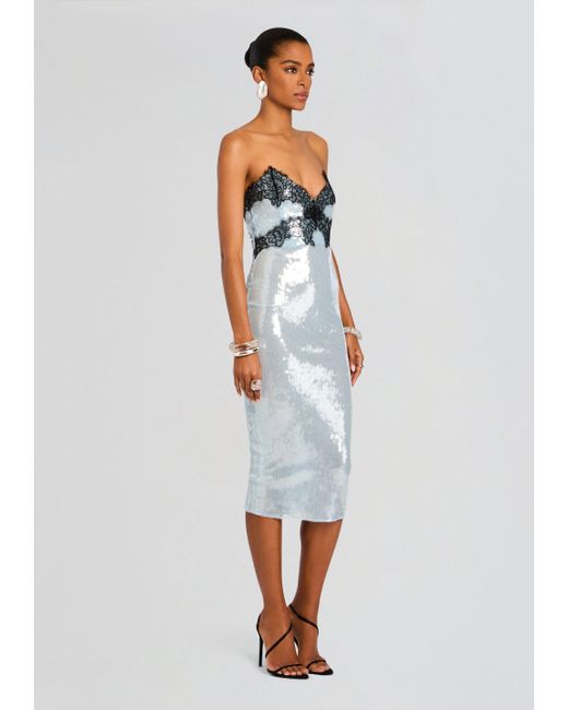 retrofte Ellen Sequin Dress in White | Lyst retrofte Ellen Sequin Dress in White | Lyst