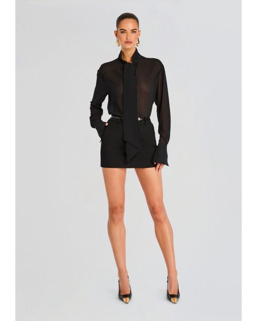 SER.O.YA Black Lillith Mini Skirt